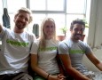 The Greenpop team - Jeremy Hewitt, Lauren O'Donnell and Misha Teasdale.